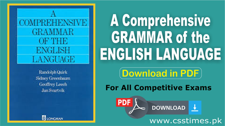 A Comprehensive GRAMMAR of the ENGLISH LANGUAGE (Download in PDF)
