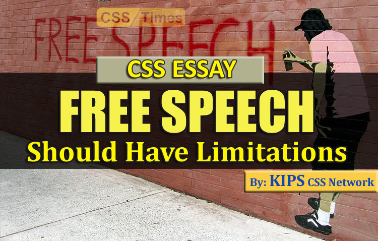 freedom of speech should have limitations essay css