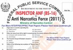 Inspector Anti Narcotics Force ANF BS 16 Paper 2011 Page 1 copy