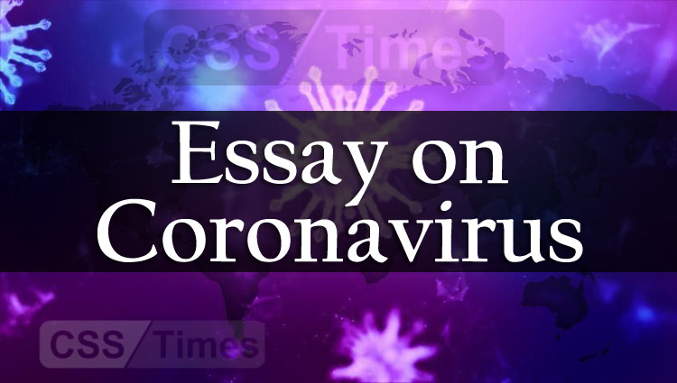 write the essay on coronavirus