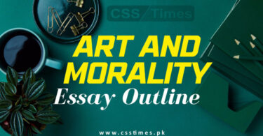 Art and Morality Essay Outline