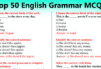 Top 50 English Grammar MCQs for CSS/PMS