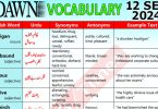 Daily DAWN News Vocabulary with Urdu Meaning (12 September 2024)